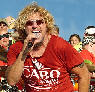 Sammy Hagar in a temporary editorial photograph